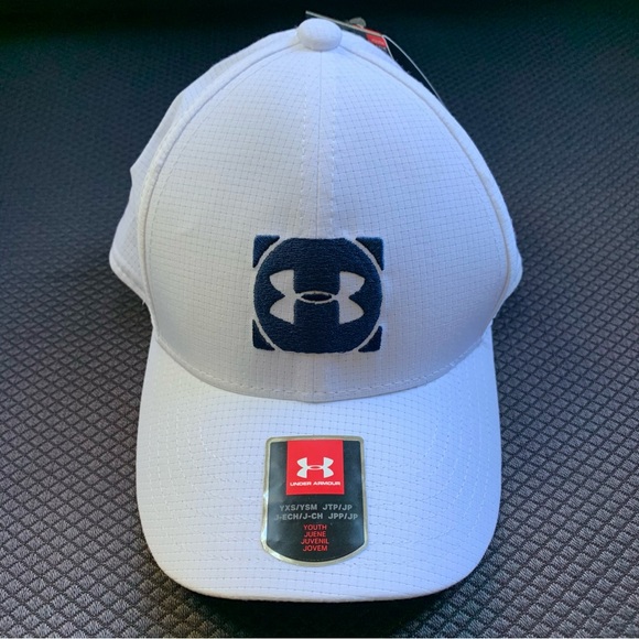Never Worn Under Armour Official Tour 3.0 Golf Cap White w/ Navy, Size XS/S - Picture 2 of 7
